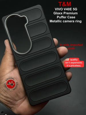 Wellchoice Back Cover for Vivo V40E 5G(Black, Shock Proof, Silicon, Pack of: 1)