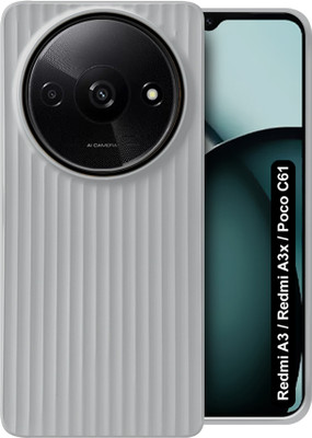 Flipkart SmartBuy Back Cover for Redmi A3 / Redmi A3X / Poco C61(Grey, Grip Case, Pack of: 1)