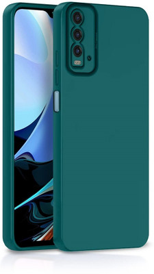 ZAMN Back Cover for REDMI 9 POWER(Green, Silicon, Pack of: 1)