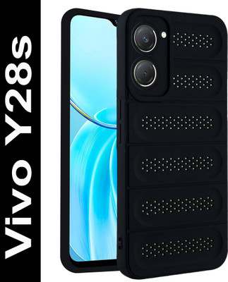 GLOBAL NOMAD Back Cover for vivo Y28s 5G(Black, Shock Proof, Silicon, Pack of: 1)