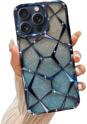 A3sprime Back Cover for Apple iPhone 14 Pro Max |Soft Fancy Stylish Design Diamond Cut Anti Slip Camera Protector|(Blue, 3D Case, Silicon, Pack of: 1)