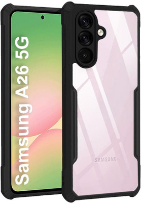 Ricka Back Cover for Samsung Galaxy A26 5G(Black, Camera Bump Protector, Silicon, Pack of: 1)