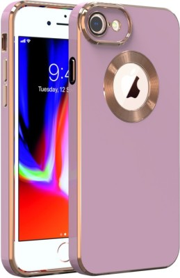 Yoox Back Cover for Apple iPhone 7, APPLE iPhone 8(Purple, Gold, Camera Bump Protector, Silicon, Pack of: 1)