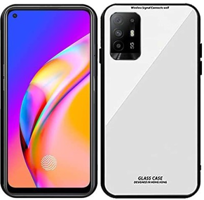 Yebhi Online Back Cover for Oppo F19 Pro Plus 5G |Premium Quality Glass| Stunning Look| Slim Fit(White, Grip Case, Pack of: 1)