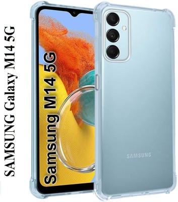 DSCASE Back Cover for Samsung Galaxy M14 5G, (BM)(Transparent, Shock Proof, Silicon, Pack of: 1)