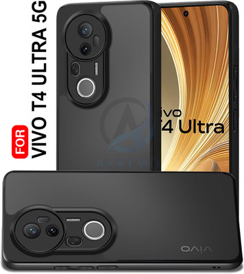 AESTMO Back Cover for Vivo T4 Ultra 5G(Black, Hard Case, Pack of: 1)