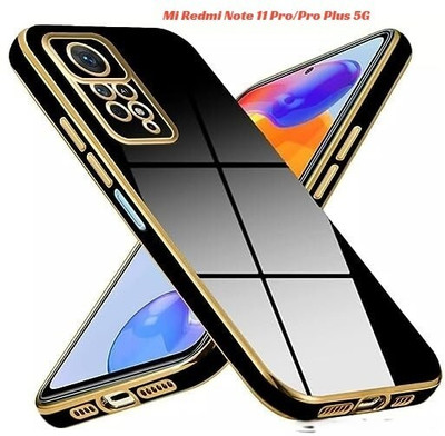 Nice Assoseries HUB Back Cover for Mi Redmi note 11 Pro, Pro Plus 5G(Black, Flexible, Silicon)