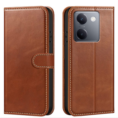 Forego Back Cover for vivo Y200 Pro 5G(Brown, Cases with Holder, Pack of: 1)
