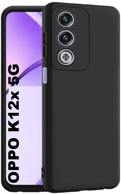 ISH COVER Front & Back Case for OPPO K12x 5G(Black, Camera Bump Protector, Silicon, Pack of: 1)