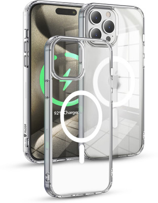 RAEGR Back Cover for Apple iPhone 15 Pro Max (6.7-Inch) (2023) | Air Hybrid Protective MagFix Case(Transparent, Camera Bump Protector, Pack of: 1)