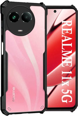 INSTYLE Back Cover for Realme 11x 5G(Black, Camera Bump Protector, Pack of: 1)