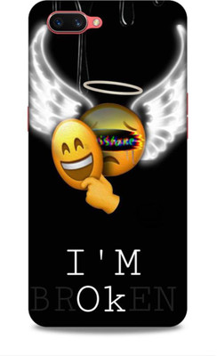 SmashItUp Back Cover for Realme C1/Oppo A3s Quote / I am Okay(Multicolor, Hard Case, Pack of: 1)