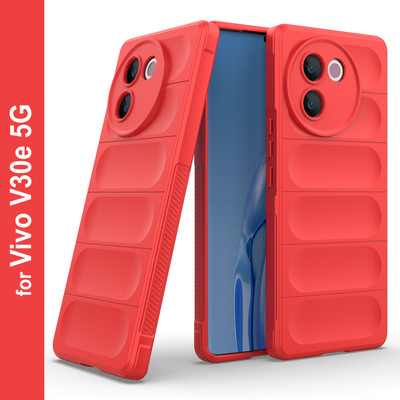 Zapcase Back Cover for Vivo V30e 5G(Red, 3D Case, Silicon, Pack of: 1)