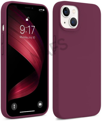 NAFS Back Cover for Compatible iPhone 13, Camera Protect Cover, iPhone 13 case Cover (Maroon)(Maroon, Microfiber Lining, Silicon, Pack of: 1)