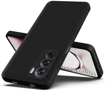 RUNICHA Back Cover for Oppo Reno 12 Pro 5G(Black, Grip Case, Pack of: 1)