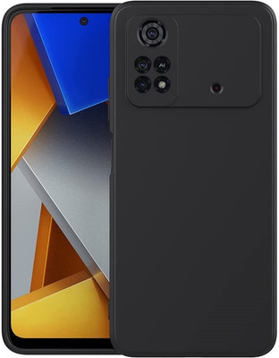Phone Back Cover Back Cover for POCO X4 Pro 5G(Black, Grip Case, Pack of: 1)
