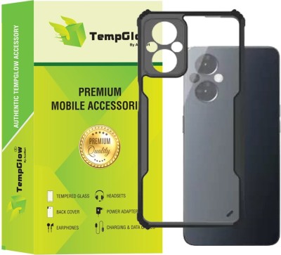 TempGlow Back Cover for Mi Poco M4 5G, Mi Poco M5 4G(Black, Transparent, Grip Case, Pack of: 1)