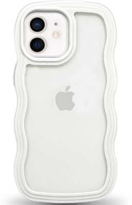 FIXTOTEL Back Cover for Apple iPhone 11, iPhone 11, Cute Curly Wave Frame Shape(White, Transparent, Camera Bump Protector, Pack of: 1)