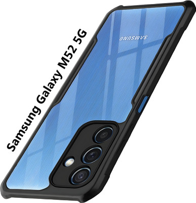 AIZLO Back Cover for Samsung Galaxy M52 5G(Black, Camera Bump Protector, Pack of: 1)