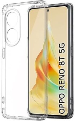 ALFA URBAN Back Cover for Oppo Reno 8T 5G Transparent case|Raised Bumps for Camera & Screen Protection | Soft TPU(Transparent, Flexible, Silicon, Pack of: 1)
