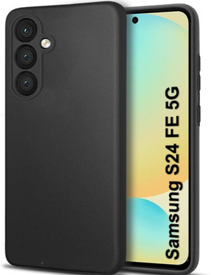 vmt stock Back Cover for SAMSUNG Galaxy S24 FE 5G(Black, Silicon, Pack of: 1)