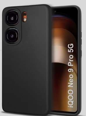 LILLIPUT Back Cover for Vivo Iqoo Neo 9 5G(Black, Grip Case, Silicon, Pack of: 1)