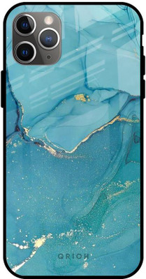 QRIOH Glass Back Cover for Apple iPhone 11 Pro Max(Multicolor, Grip Case, Pack of: 1)