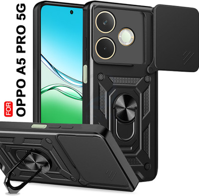 AESTMO Back Cover for Oppo A5 Pro 5G(Black, Slider, Pack of: 1)