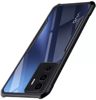 Sarju Back Cover for Vivo Y75 4G, ip(Black, Grip Case, Pack of: 1)