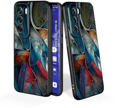 printwhiz Back Cover for Oppo Reno12 Pro 5G(Black)