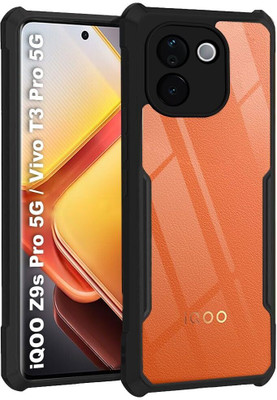 Celltown Back Cover for iQOO Z9s Pro 5G / Vivo T3 Pro 5G-b40(Black, Camera Bump Protector, Pack of: 1)