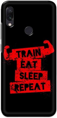 NDCOM Back Cover for Redmi Y3 Train Eat Sleep Repeat Printed(Multicolor, Hard Case, Pack of: 1)