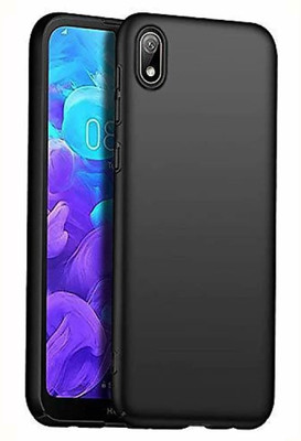 MobiSpiff Back Cover for Honor 8S / Huawei Y5 (2019)(Black, Camera Bump Protector, Silicon, Pack of: 1)