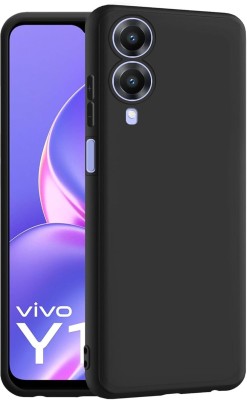 spaziogold Back Cover for Vivo Y17s 4G(Premium Quality Material | Slim and Lightweight Design | Anti-Slip)(Black, Shock Proof, Silicon, Pack of: 1)