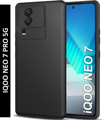 ROADWAY Back Cover for Full Black iQOO Neo 7 Pro 5G(Black, Shock Proof, Silicon, Pack of: 1)