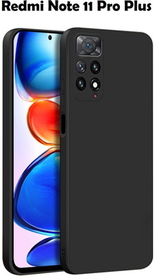 Aaralhub Back Cover for Redmi Note 11 Pro Plus 5G(Black, Camera Bump Protector, Silicon, Pack of: 1)