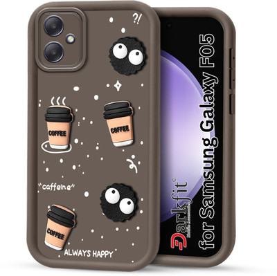 DARKFIT Back Cover for Samsung Galaxy F05 / A05, 3D Coffee Design Case(Brown, 3D Case, Silicon, Pack of: 1)