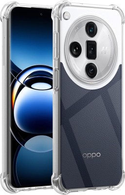 Lustree Back Cover for Oppo Find X7 Ultra Silicon Transparent Case(Transparent, Shock Proof, Silicon, Pack of: 1)