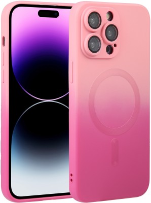 QRIOH Back Cover for Apple iPhone 14 Pro(Pink, Grip Case, Silicon, Pack of: 1)
