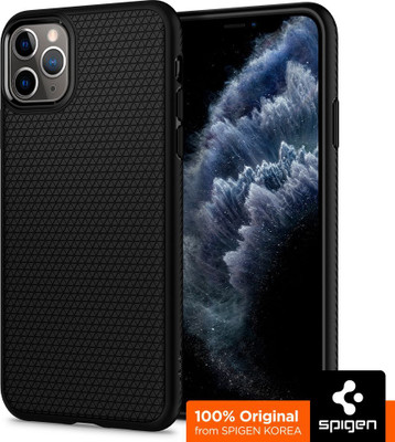 Spigen Liquid Air Back Cover for APPLE iPhone 11 Pro(Black, Shock Proof, Pack of: 1)