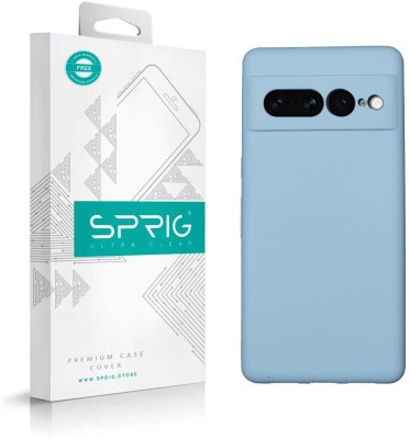 Sprig Liquid Silicone Back Cover for GOOGLE PIXEL 7 PRO, Google Pixel 7 Pro, Pixel 7 Pro(Blue, Shock Proof, Silicon, Pack of: 1)