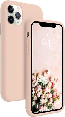 Caseworm Back Cover for iphone 11 Pro Max Silicon Cover - Pink(Pink, Flexible, Silicon, Pack of: 1)