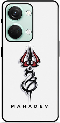 FAZAKA Back Cover for OnePlus Nord 3 5G On Glossy Metal Phone Cover | MAHADEV TRISHUL(Multicolor, Dual Protection, Pack of: 1)