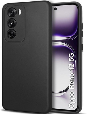 Ricka Back Cover for Oppo Reno 12 5G(Black, Grip Case, Pack of: 1)