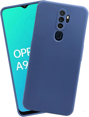 SHIVSHAKTI Back Cover for Oppo A9 2020 / Oppo A5 2020 Silicone Matte Finish Soft & Flexible Case For Oppo A9/A5 2020(Blue, Camera Bump Protector, Silicon)