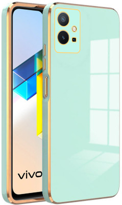 BOZTI Back Cover for Vivo T1 5G(Green, Gold, Pack of: 1)