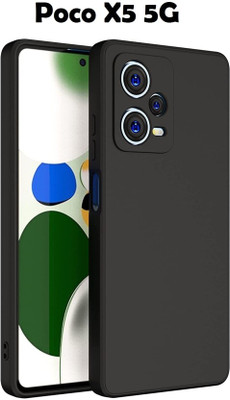 DMJHP Back Cover for Poco X5 5G(Black, Pack of: 1)