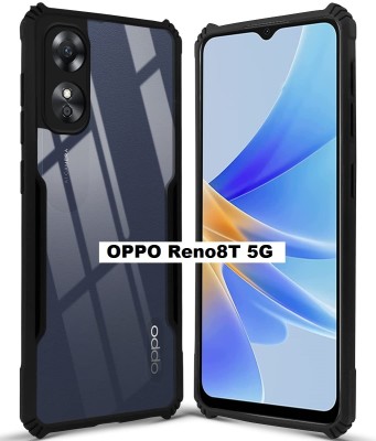 BRENZZ Back Cover for OPPO Reno8T 5G, oppo reno 8t 5g, (IP)(Transparent, Shock Proof, Silicon, Pack of: 1)