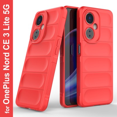 GLOBAL NOMAD Back Cover for OnePlus Nord CE 3 Lite 5G(Red, Grip Case, Silicon, Pack of: 1)