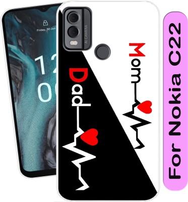 SmartGoldista Back Cover for Nokia C22(Transparent, Flexible, Silicon, Pack of: 1)